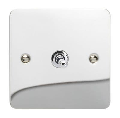 Varilight XFCT7 Ultraflat Polished Chrome 1 Gang 10A Intermediate Toggle Light Switch
