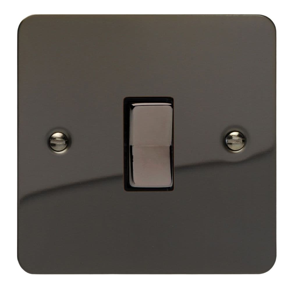 Varilight XFIKR1D Ultraflat Iridium 1 Gang 10A 2 Way & Off Retractive ...