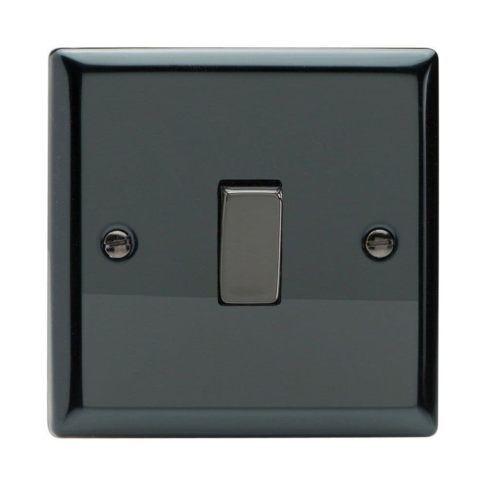 Varilight XI1D Classic Iridium Black 1 Gang 10A 1 or 2 Way Rocker Light ...