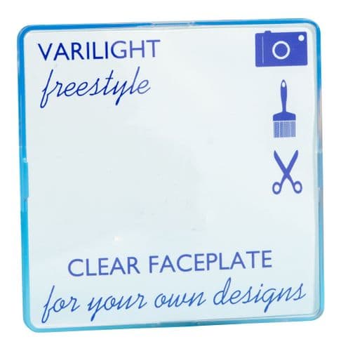 Varilight XIFSBC Freestyle Clear 1 Gang Single Blank Plate