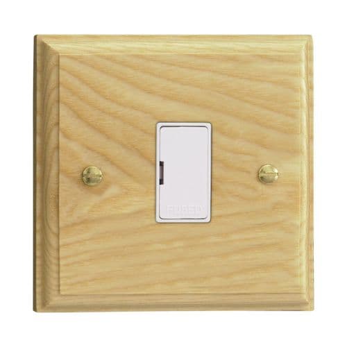 Varilight XK6UAW Kilnwood Ash 1 Gang 13A Unswitched Fused Spur
