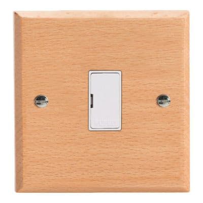 Varilight XK6UBEW Kilnwood Scandic Beech 13A Unswitched Fused Spur