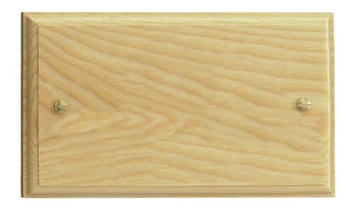 Varilight XKDBA Kilnwood Ash 2 Gang Double Blank Plate