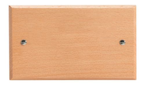 Varilight XKDBBE Kilnwood Scandic Beech 2 Gang Double Blank Plate