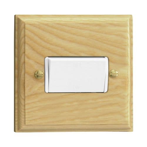 Varilight XKFIAW Kilnwood Ash 1 Gang 10A Fan Isolating Switch (3 Pole)