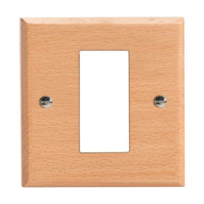Varilight XKG1BE Kilnwood Scandic Beech DataGrid Plate (1 DataGrid Space)
