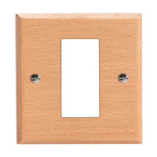 Varilight XKG1BE Kilnwood Scandic Beech DataGrid Plate (1 DataGrid Space)