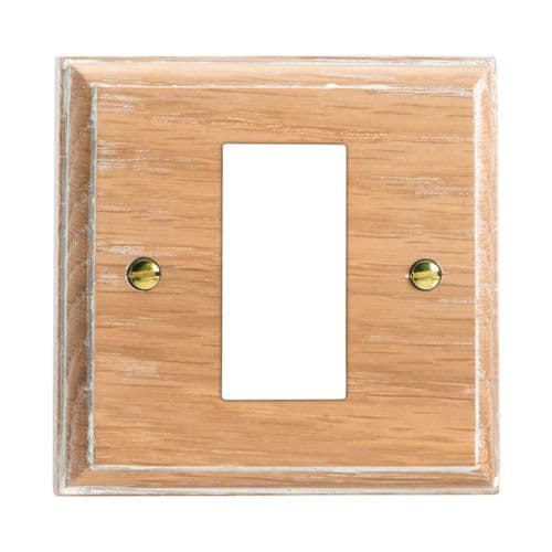 Varilight XKG1LO Kilnwood Limed Oak DataGrid Plate (1 DataGrid Space)