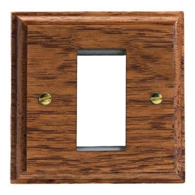 Varilight XKG1MO Kilnwood Medium Oak DataGrid Plate (1 DataGrid Space)