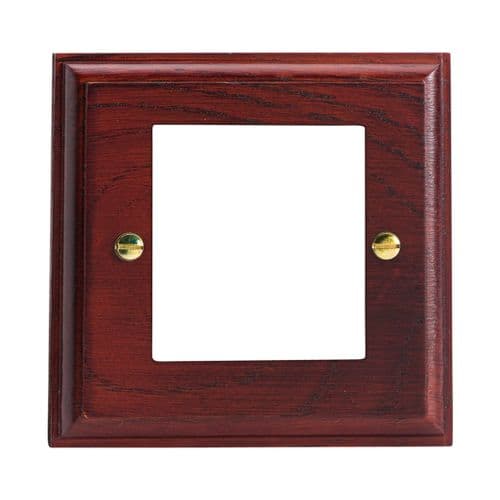 Varilight XKG2M Kilnwood Mahogany DataGrid Plate (2 DataGrid Spaces)