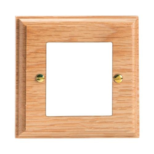 Varilight XKG2O Kilnwood Oak DataGrid Plate (2 DataGrid Spaces)