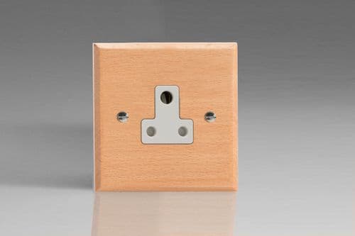 Varilight XKRP5BEW Kilnwood Scandic Beech 1 Gang 5A Round Pin Plug Socket