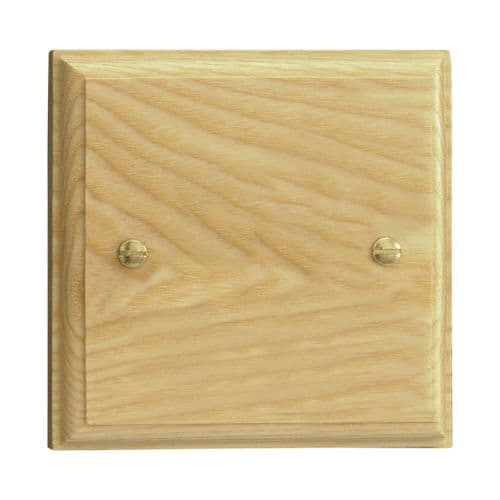 Varilight XKSBA Kilnwood Ash 1 Gang Single Blank Plate