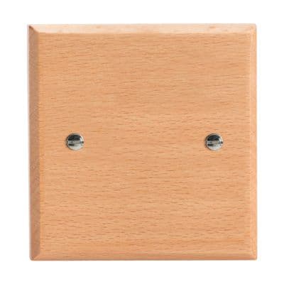 Varilight XKSBBE Kilnwood Scandic Beech 1 Gang Single Blank Plate