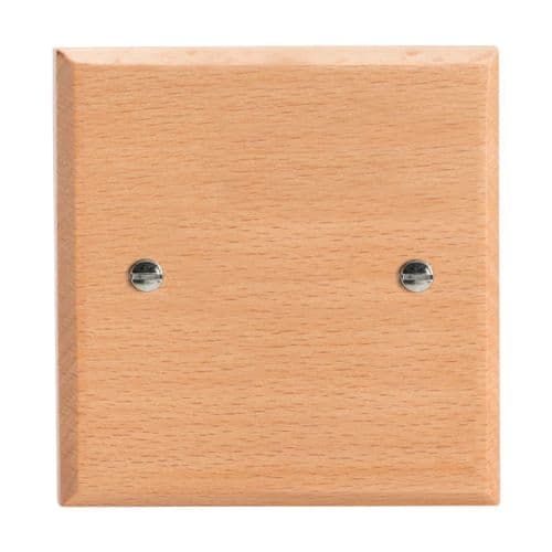 Varilight XKSBBE Kilnwood Scandic Beech 1 Gang Single Blank Plate