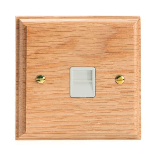 Varilight XKTMOW Kilnwood Oak 1 Gang Telephone Master Socket