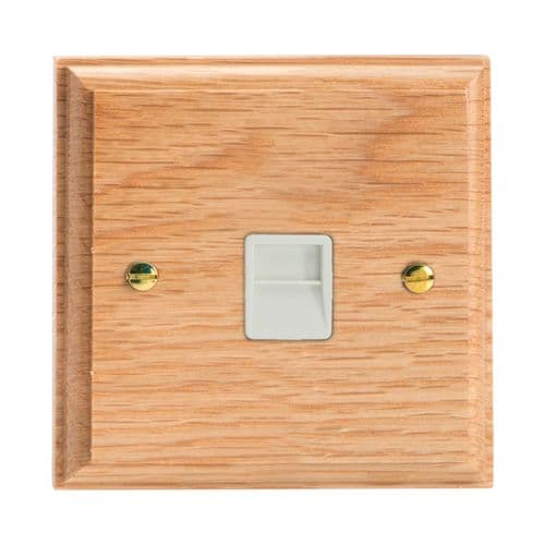 Varilight XKTSOW Kilnwood Oak 1 Gang Telephone Slave (Extension) Socket