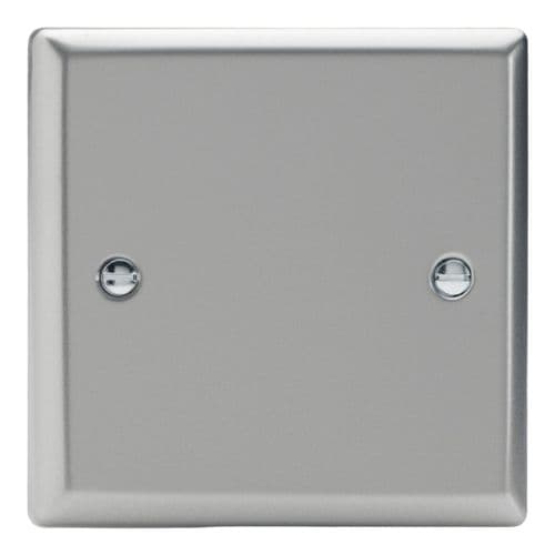 Varilight XNSB Classic Satin Chrome 1 Gang Single Blank Plate