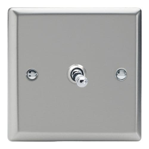 Varilight XNT7 Classic Satin Chrome 1 Gang 10A Intermediate Toggle Light Switch