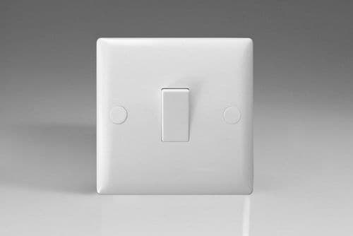 Varilight XO1W Value Polar White 1 Gang 10A 1 or 2 Way Rocker Switch