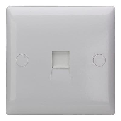 Varilight XORJ456W Value Polar White 1 Gang RJ45 Cat 6 Socket