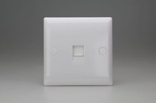 Varilight XORJ456W Value Polar White 1 Gang RJ45 Cat 6 Socket