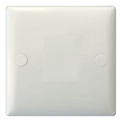Varilight XOSB Value Polar White 1 Gang Single Blank Plate