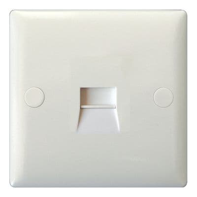 Varilight XOTSW Value Polar White 1 Gang Telephone Slave (Extension) Socket