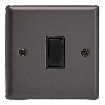 Varilight XP1B Classic Graphite 21 1 Gang 10A 1 or 2 Way Rocker Light Switch