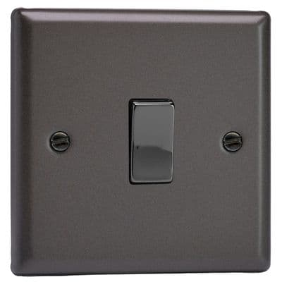 Varilight XP7D Classic Graphite 21 1 Gang 10A Intermediate Rocker Light Switch