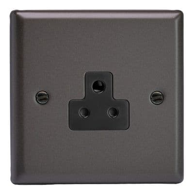 Varilight XPRP2AB Classic Graphite 21 1 Gang 2A Round Pin Plug Socket