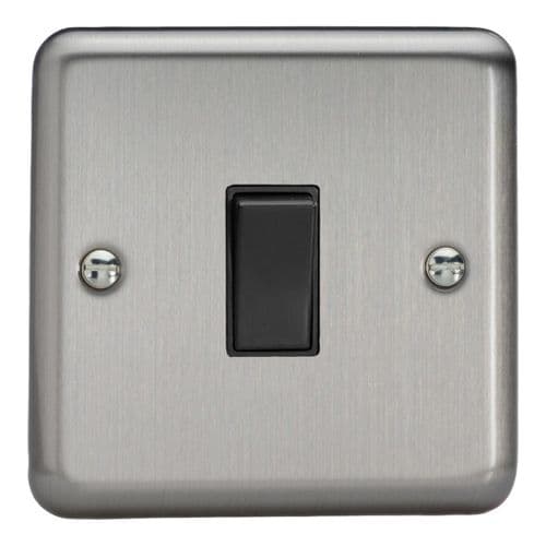 Varilight XS20B Classic Matt Chrome 1 Gang 20A Double Pole Switch