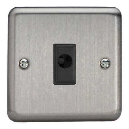 Varilight XSFOB Classic Matt Chrome 1 Gang 16A Flex Outlet Plate