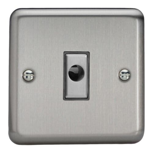 Varilight XSFOD Classic Matt Chrome 1 Gang 16A Flex Outlet Plate