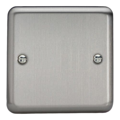 Varilight XSSB Classic Matt Chrome 1 Gang Single Blank Plate