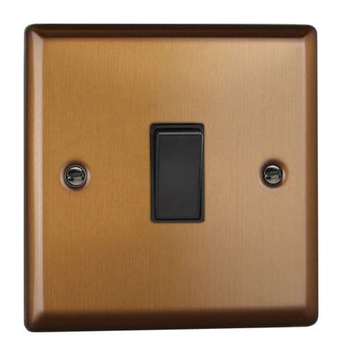 Varilight XY20B.BZ Urban Brushed Bronze 1 Gang 20A Double Pole Switch