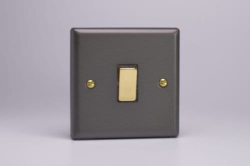 Varilight XY20V.SL Vogue Slate 1 Gang 20A Double Pole Switch