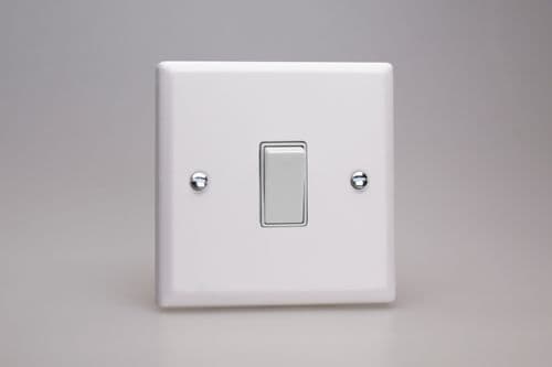Varilight XY20W.CW Urban Chalk White 1 Gang 20A Double Pole Switch