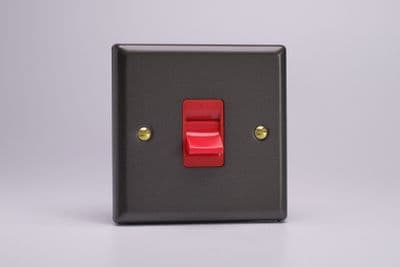 Varilight XY45S.SL Vogue Slate 45A DP Cooker Switch Single Plate