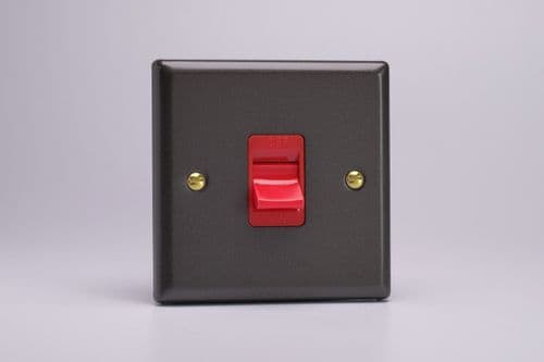 Varilight XY45S.SL Vogue Slate 45A DP Cooker Switch Single Plate