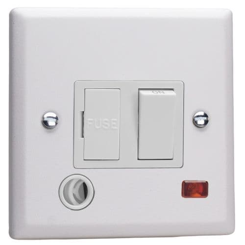 Varilight XY6FONW.CW Urban Chalk White 13A Fused Spur + Neon + Flex Outlet