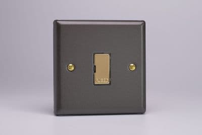 Varilight XY6UV.SL Vogue Slate 1 Gang 13A Unswitched Fused Spur