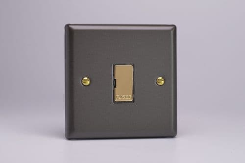 Varilight XY6UV.SL Vogue Slate 1 Gang 13A Unswitched Fused Spur