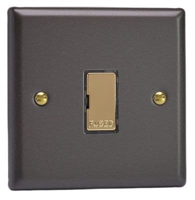 Varilight XY6UV.SL Vogue Slate 1 Gang 13A Unswitched Fused Spur