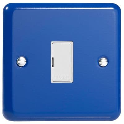 Varilight XY6UW.RB Lily Primary Reflex Blue 1 Gang 13A Unswitched Fused Spur