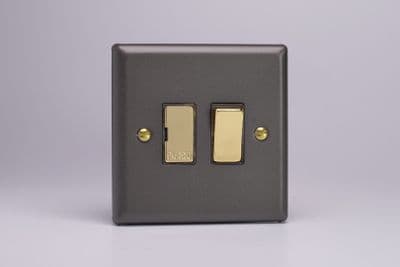 Varilight XY6V.SL Vogue Slate 1 Gang 13A Switched Fused Spur