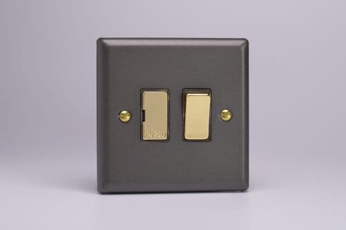 Varilight XY6V.SL Vogue Slate 1 Gang 13A Switched Fused Spur