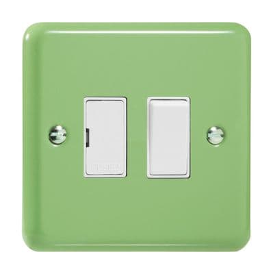 Varilight XY6W.BG Lily Pastel Beryl Green 1 Gang 13A Switched Fused Spur