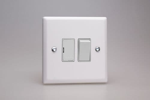 Varilight XY6W.CW Urban Chalk White 1 Gang 13A Switched Fused Spur