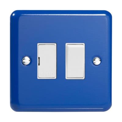 Varilight XY6W.RB Lily Primary Reflex Blue 1 Gang 13A Switched Fused Spur
